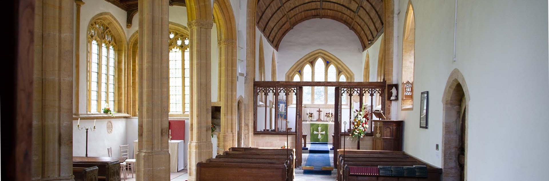 Inside Isle Abbotts Church